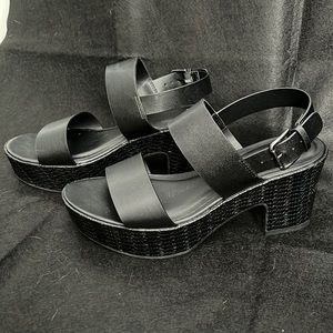 Black Sandal wedges